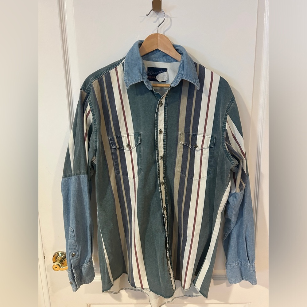 Vintage Wrangler X-Long Tails Vertical Stripes